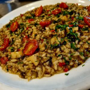 Risotto mit Meeresfrüchte Illusion